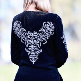 Black Sequined Cardigan