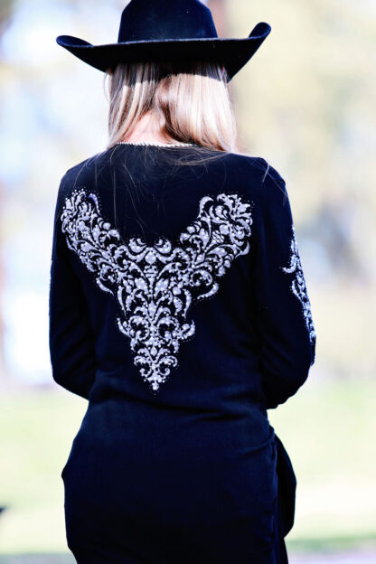 Black Sequined Cardigan