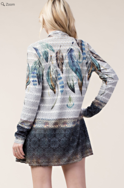 Multi-feathered Cardigan