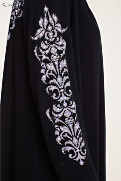 Black Sequined Cardigan