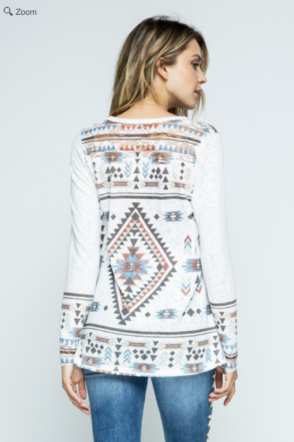 Multi Colored Aztec Long Sleeve