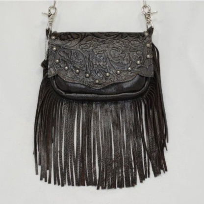 Fringe and Floral Hip Bag