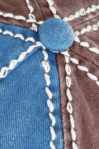 Teal and Brown Ball Cap