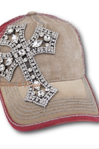 Gunmetal Cross Ball Cap