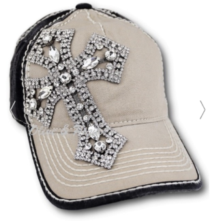 Gunmetal Cross Ball Cap