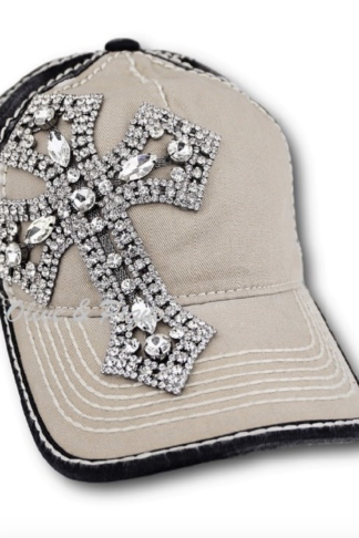 Gunmetal Cross Ball Cap