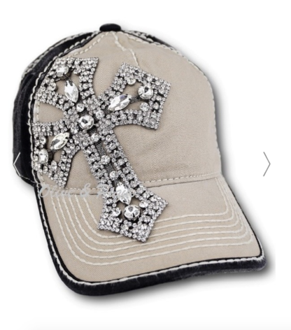 Gunmetal Cross Ball Cap