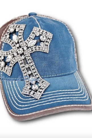Gunmetal Cross Ball Cap