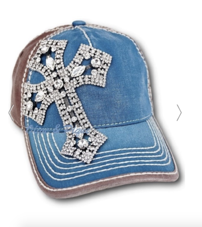 Gunmetal Cross Ball Cap