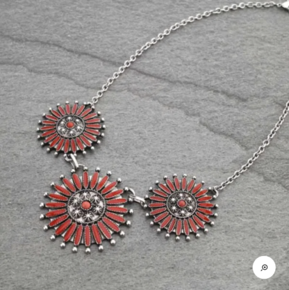 Concho Western Necklace