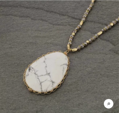 Stone Pendant Necklace