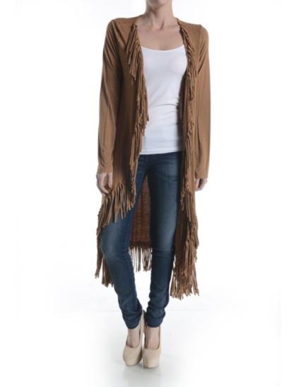 Camel Maxi Cardigan