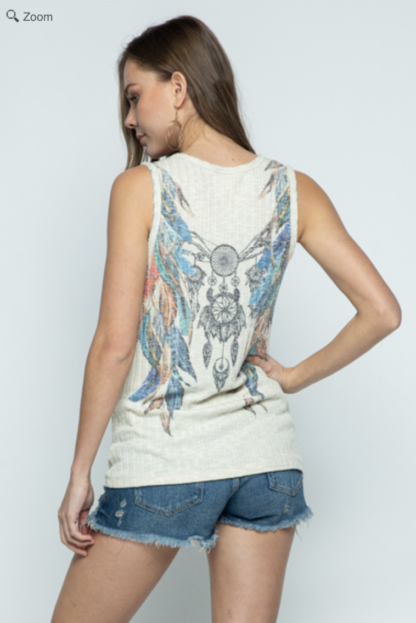 Feather and dreamcatcher tank