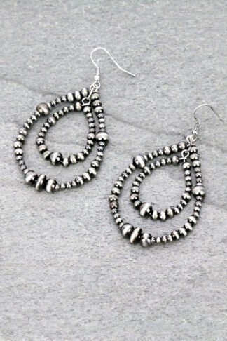 Navajo Style Bead Dangle Earrings