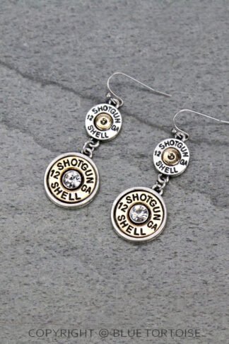 Western Shotgun Shell Dangle Earrings
