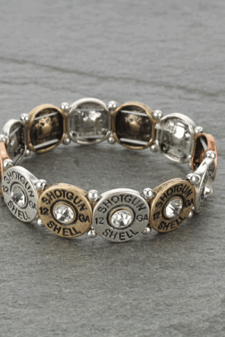 Western Shotgun Shell Stretch Bracelet