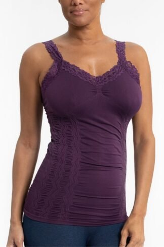 EGGPLANT LACE CAMI