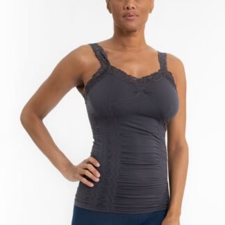 CHARCOAL LACE CAMI
