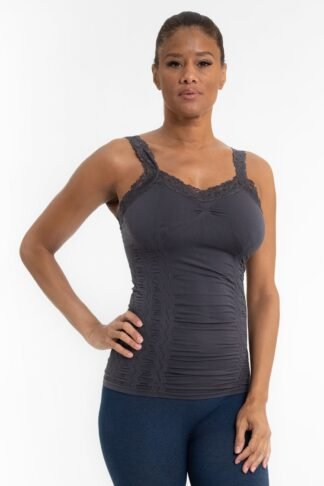 CHARCOAL LACE CAMI