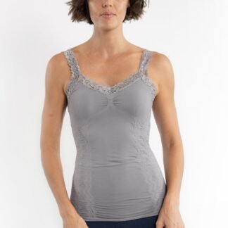 NEUTRAL GREY LACE CAMI