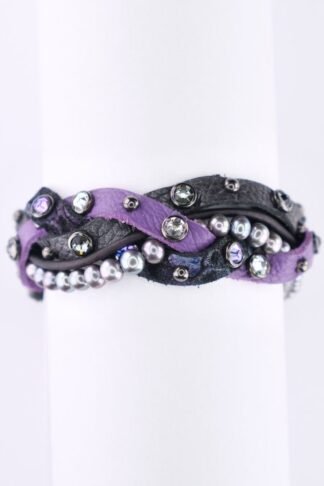 Rowdy Cowgirl Braided in Black and Purple