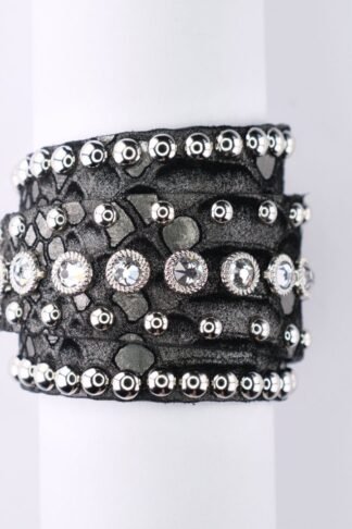 Rowdy Cowgirl Gunslinger Cuff  in Black