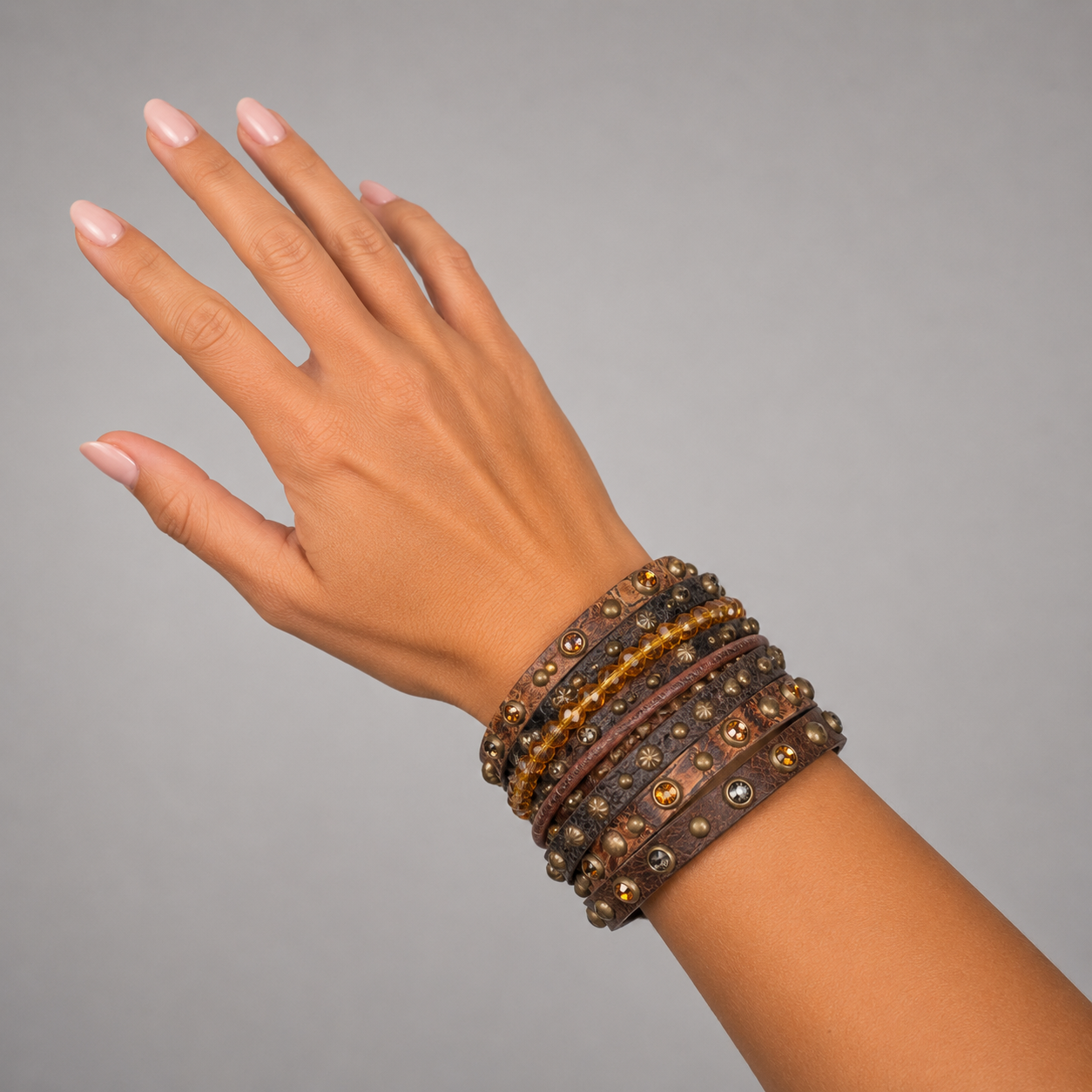 Rowdy Cowgirl Twisted Cuff in Yellow Strands
