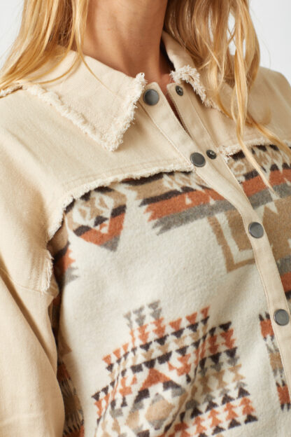 Mystree Aztec Trucker Jacket - Image 8
