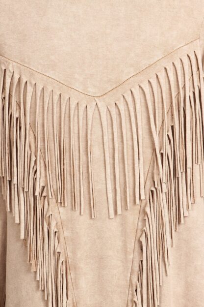 T-Party-Back Fringed Cardigan - Image 3