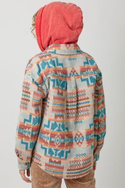 Mystree - Women's Aztec Shacket Jacket - Image 7