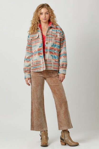 Mystree - Women's Aztec Shacket Jacket - Image 15