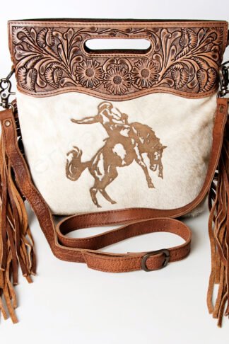 American Darling- Buck in Horse Crossbody Genuine Western Leather Bag