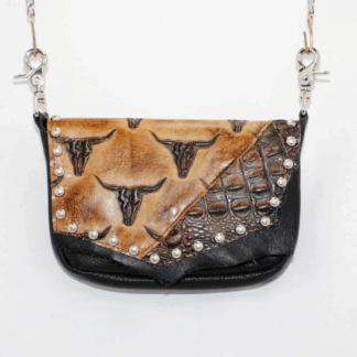 Hip Bag - XL Concealed Carry Bag with Tatanka Print & Brown Gator Lid