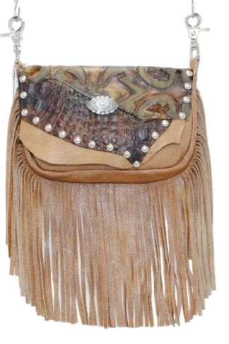 Hip Bag – Matisse Tan Fringe Concealed Carry Leather Purse
