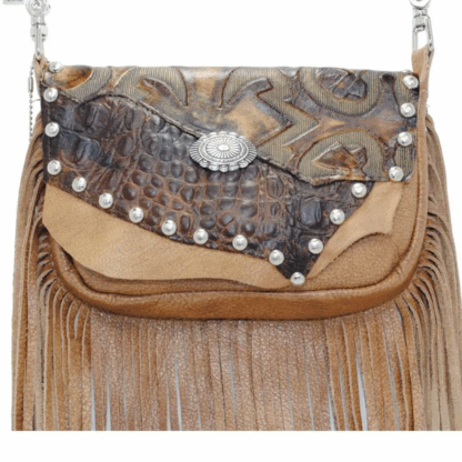 Hip Bag – Matisse Tan Fringe Concealed Carry Leather Purse - Image 2